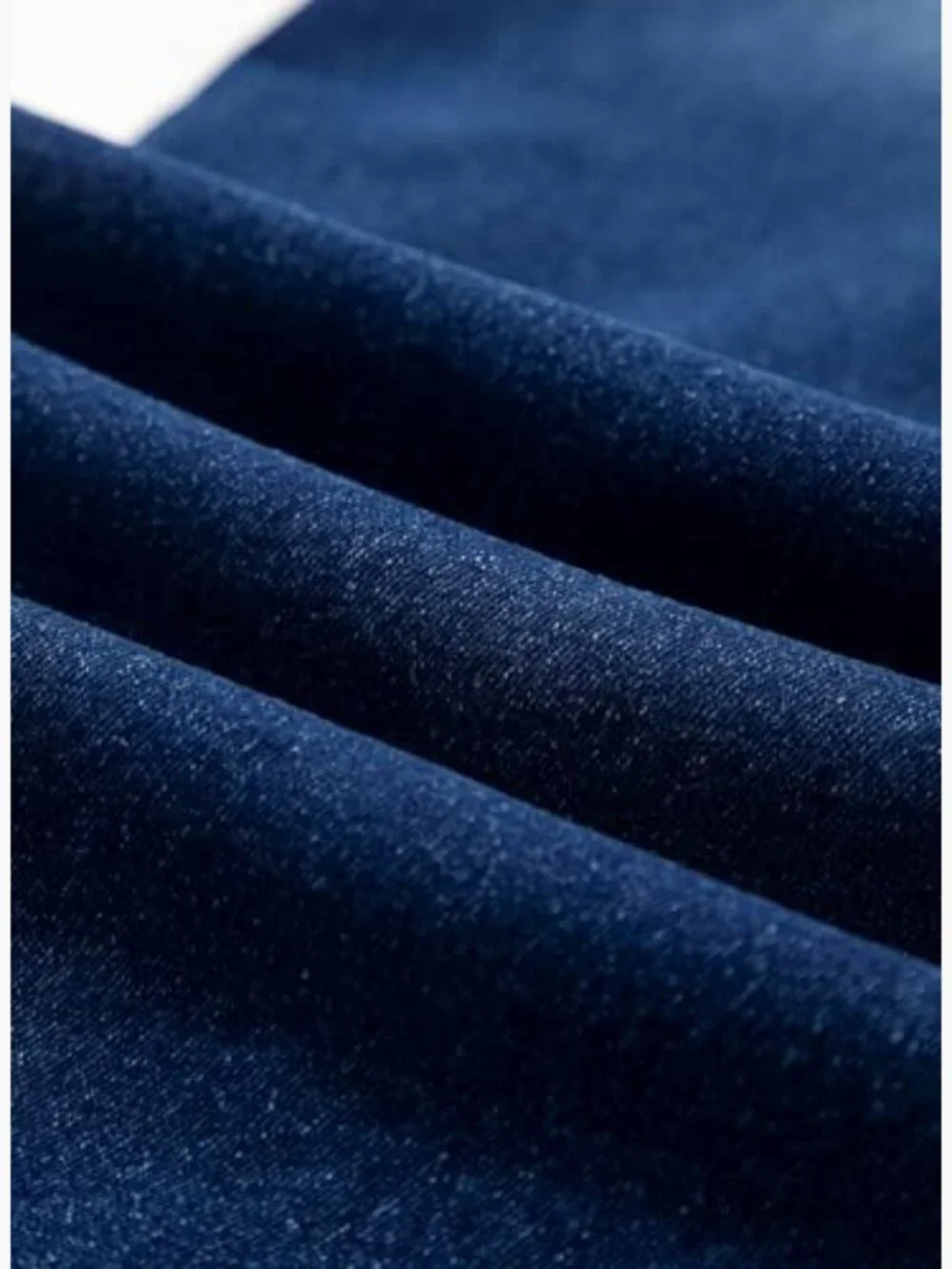 High Waisted Wide Leg Jeans Stretchy Straight Leg Denim Pants Seamed Front - Picture 6 of 7